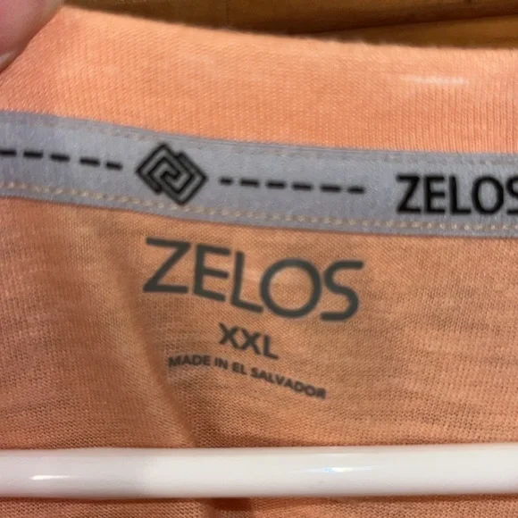 Zelos tangerine colored t-shirt size XXL - Picture 2 of 4